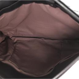 Bottega Veneta Front Zip Portfolio Pouch Printed Intrecciato Nappa Large Black