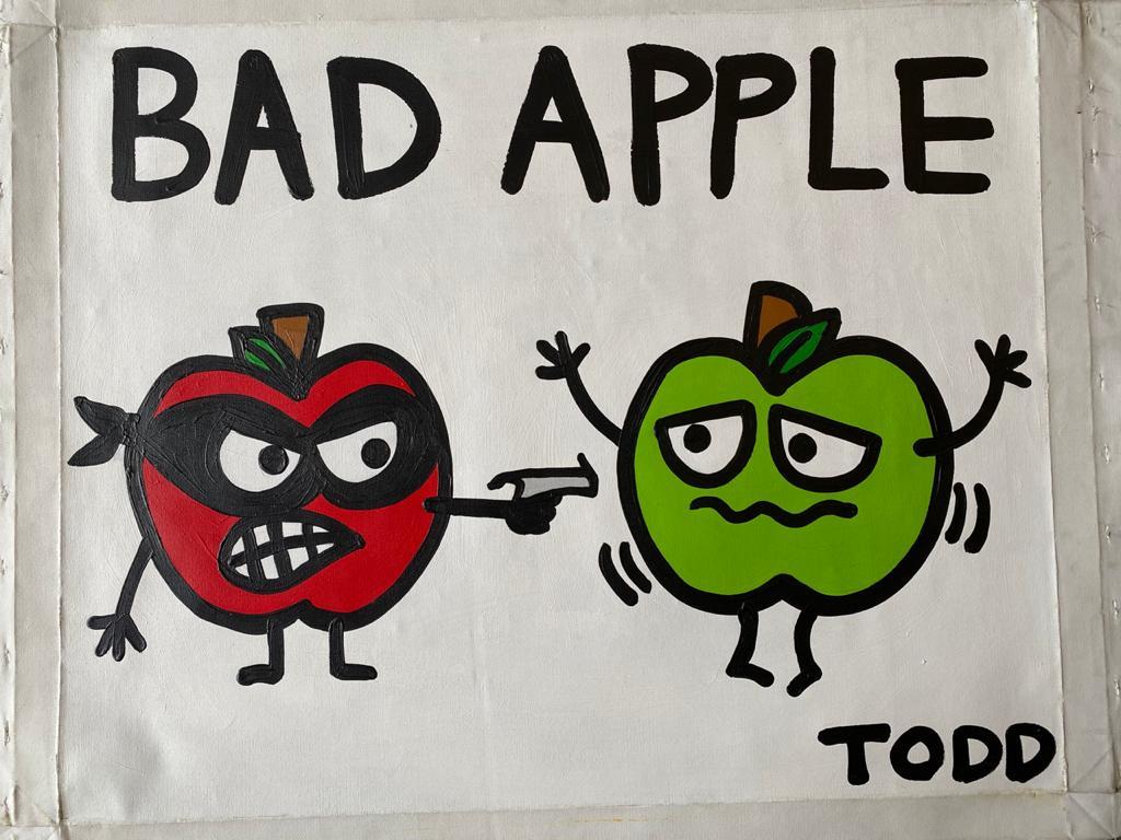 Todd Goldman "Bad Apple" Original