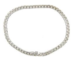 8.15 ctw Diamond Tennis Bracelet - 14KT White Gold