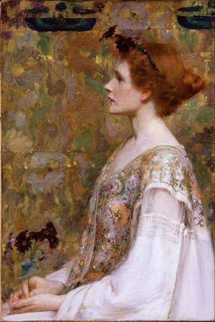 Albert Herter - Woman with Red Hair