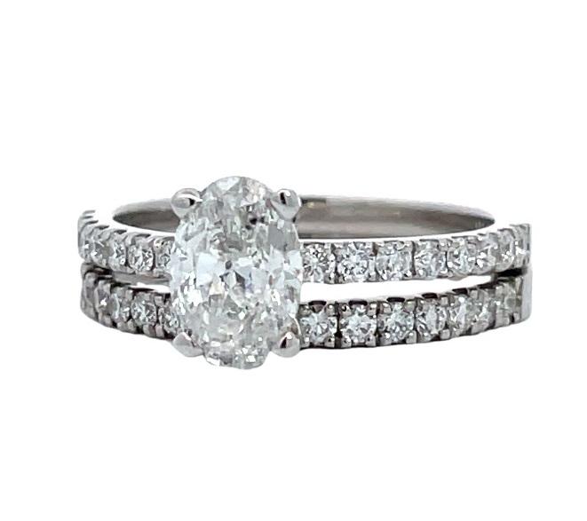 1.61 ctw Diamond Ring - 14K White Gold