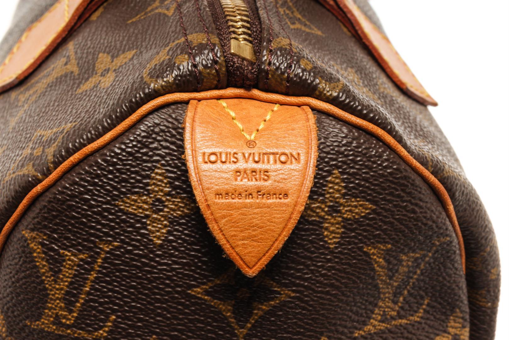 Louis Vuitton Brown Monogram Speedy 25 Satchel Bag