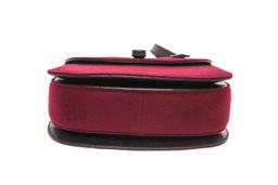 Gucci Burgandy Maroon Velvet Top Handle Bag