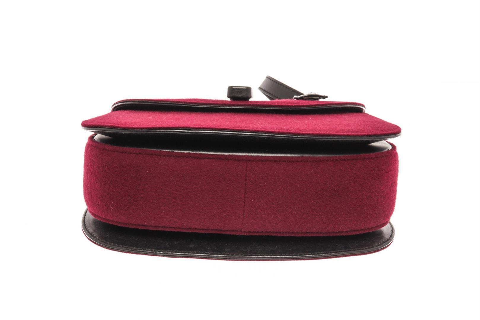 Gucci Burgandy Maroon Velvet Top Handle Bag