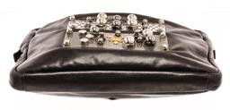 Prada Black Leather Clutch Bag