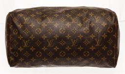 Louis Vuitton Brown Monogram Canvas Speedy 35 Satchel Bag