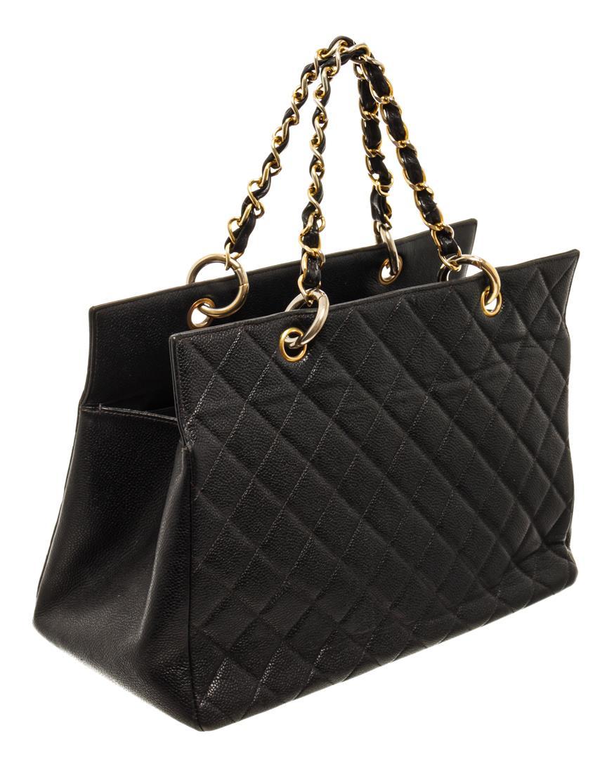 Chanel Black Caviar Quilted Leather Vintage GST