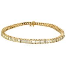 11.50 ctw Diamond Tennis Bracelet - 18KT Yellow Gold