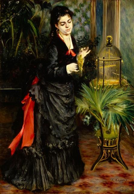 Renoir - Woman with Parrot (Henriette Darras)