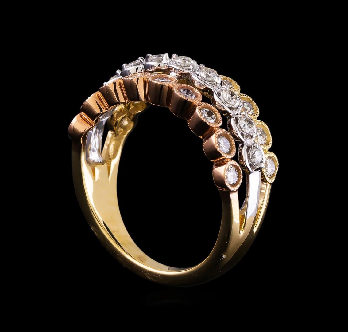 1.05 ctw Diamond Ring - 14KT Yellow, White, And Rose Gold
