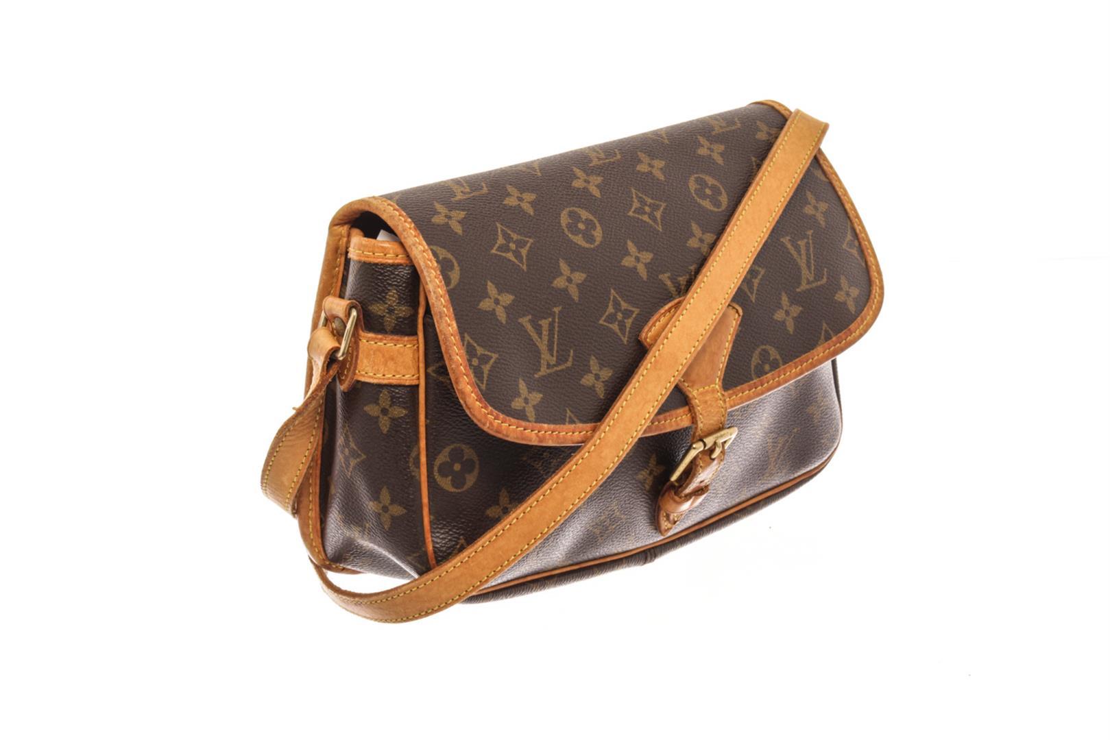 Louis Vuitton Brown Monogram Coated Canvas Sologne Bag