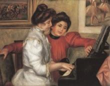 Renoir - Yvonne And Christine Lerolle At The Piano