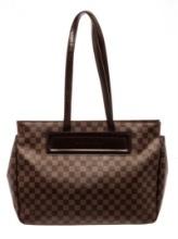 Louis Vuitton Brown Ebene Damier Parioli GM Shoulder Bag