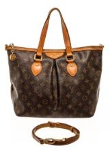 Louis Vuitton Brown Monogram Canvas Palermo PM Tote Bag