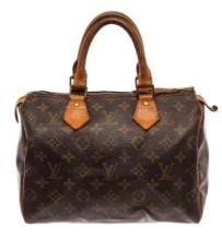 Louis Vuitton Brown Monogram Canvas Speedy 25 Satchel Bag