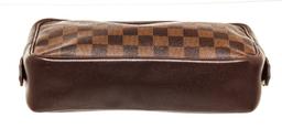 Louis Vuitton Brown Damier Canvas Toiletry Pouch Cosmetic Bag