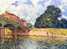 Alfred Sisley - Bridge on Hampton Court