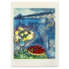 Fruits Et Fleurs Devant La Mer by Chagall (1887-1985)