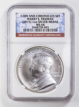 NGC Graded 2015 Coin and Chronicles Set - Harry S. Truman