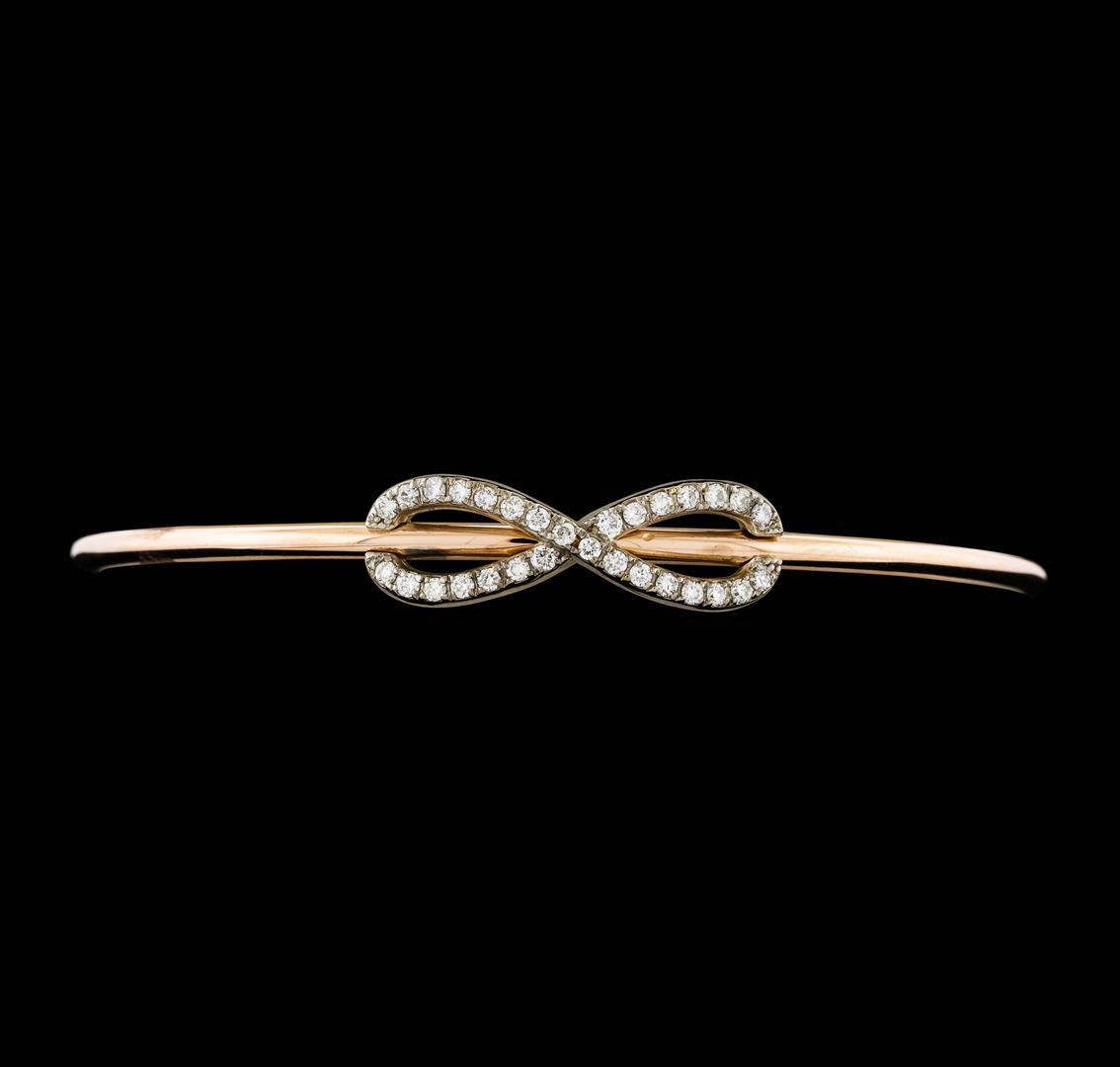 0.45 ctw Diamond Bracelet - 14KT Two-Tone Gold