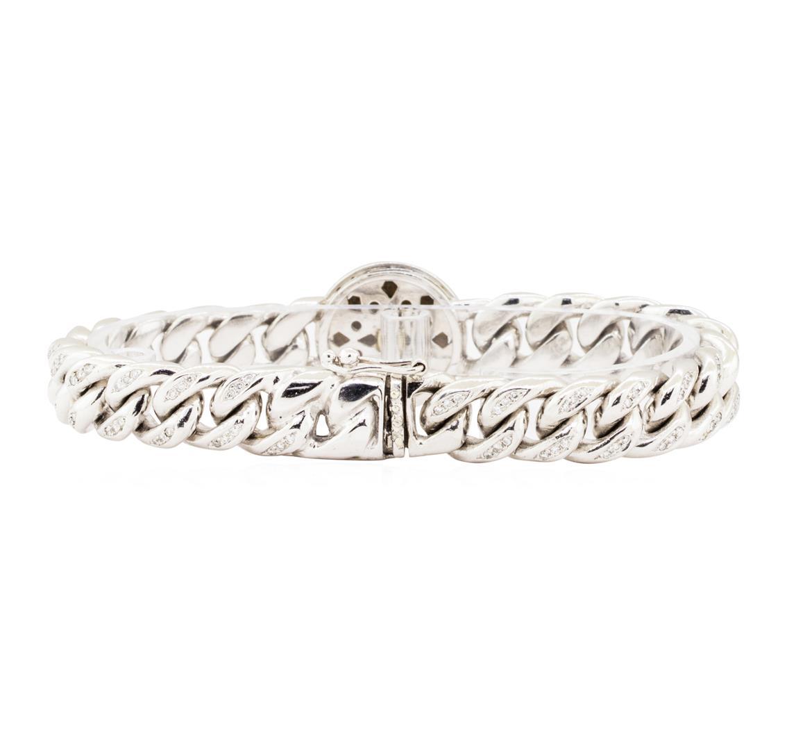 18KT White Gold Fashion Cuban Link