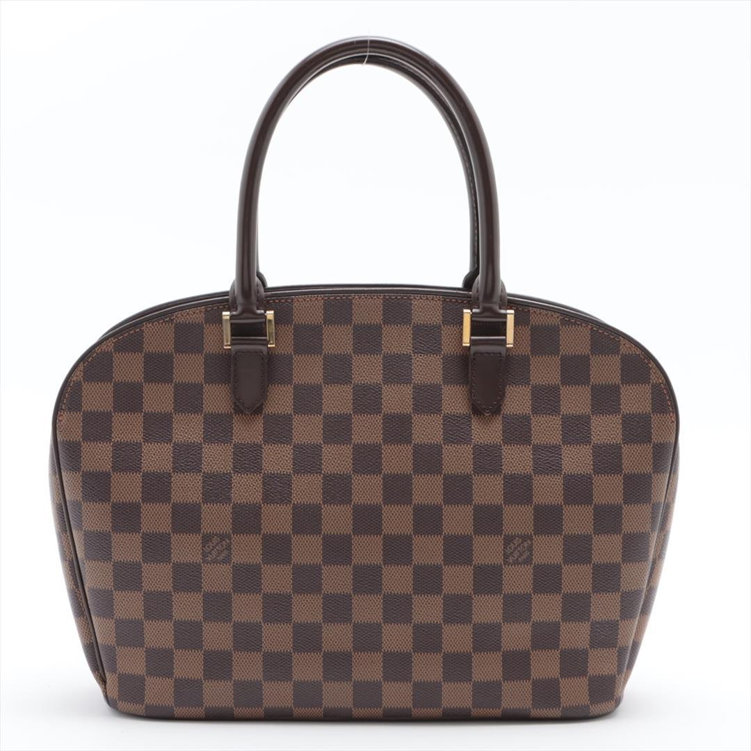 Louis Vuitton Damier Ebene Canvas Leather Sarria Horizontal Bag