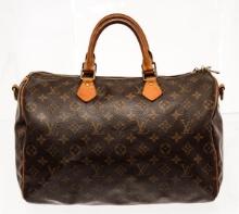 Louis Vuitton Brown Monogram Canvas Speedy Bandouliere 35 Satchel Bag