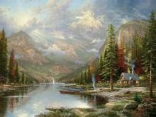 Mountain Majesty by Thomas Kinkade