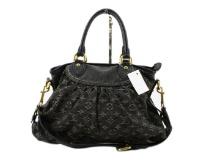 Louis Vuitton Black Denim Neo Cabby MM Shoulder Bag