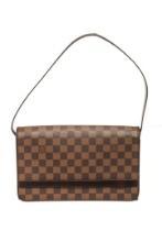 Louis Vuitton Brown Damier Ebï¿½ne Canvas Tribeca Ron Shoulder Bag