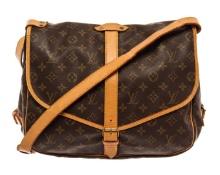 Louis Vuitton Brown Monogram Canvas Saumur 35 Shoulder Bag