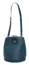 Louis Vuitton Blue Epi Cluny