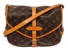 Louis Vuitton Brown Monogram Canvas Saumur 30 Shoulder Bag