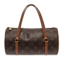 Louis Vuitton Brown Monogram Canvas Papillon 26 Top Handle Bag