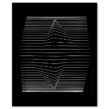 Ilile - II de la serie Ondulatoires by Vasarely (1908-1997)