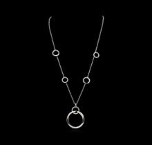 1.01 ctw Diamond Necklace - 14KT White Gold