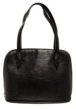 Louis Vuitton Black Epi Leather Lussac Shoulder Bag