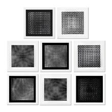 Trois Dimensions Optique de la serie Cinetiques (Set of 8) by Vasarely (1908-199