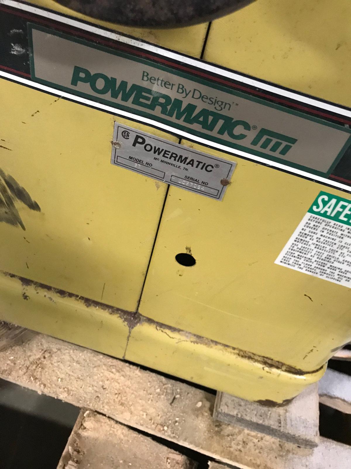 (8031B) Powermatic #27 1-1/4'' Shaper, Hydrualic power