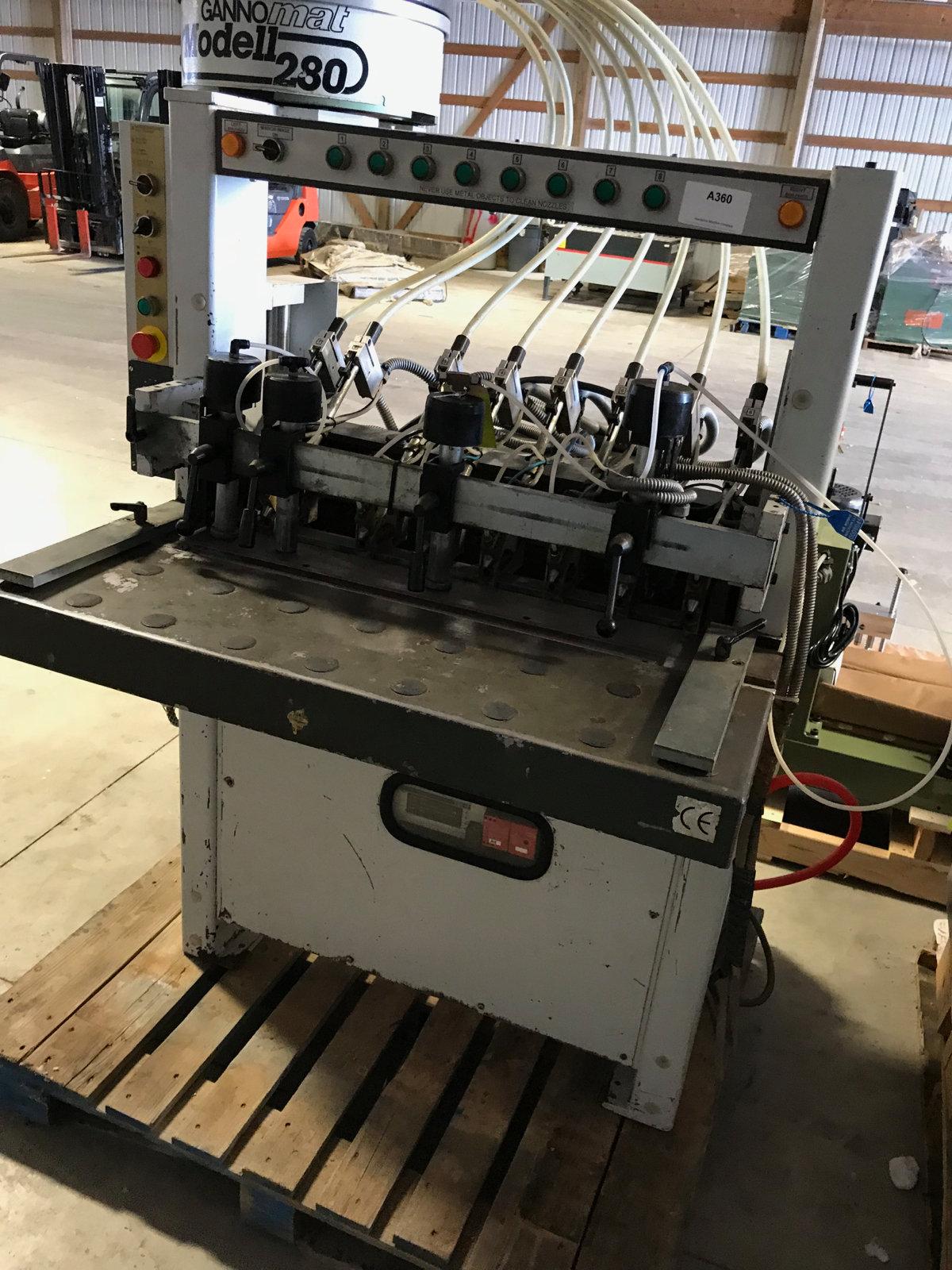 (8046) Gannomat 280 Type 281 Drilling and Dowel Insertion Machine.