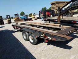 20 foot bumper pull flatbed trailer