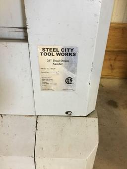 16017- Steel City Dual Drum Sander Model 55220 230 volt single phase