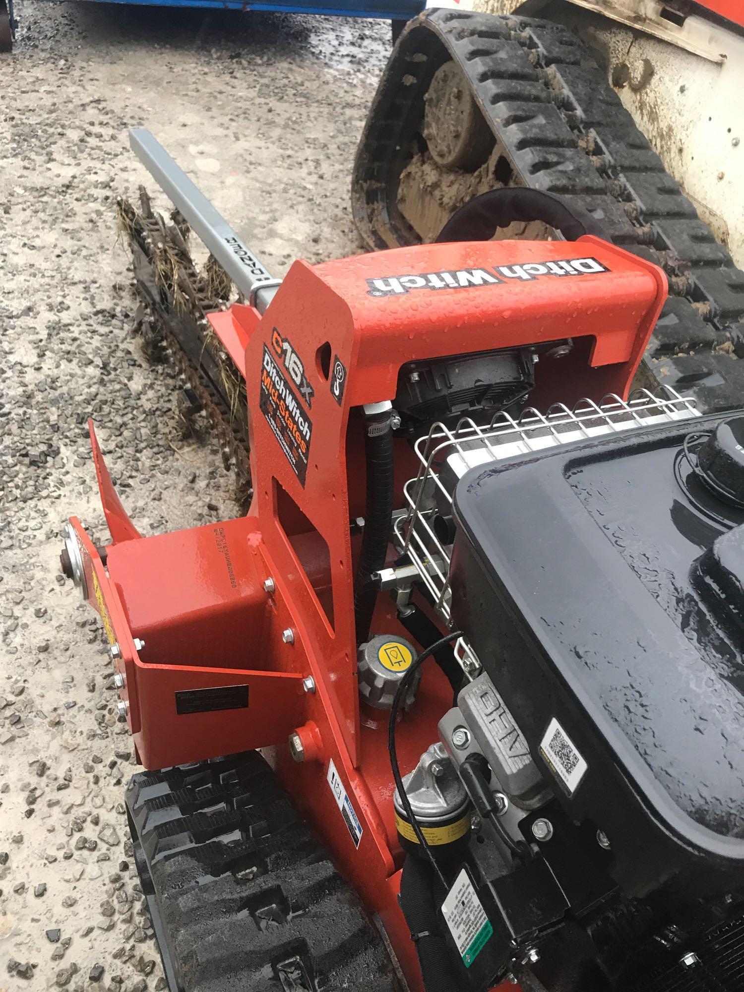 1067- Ditch witch portable trencher with 16HP Vanguard motor