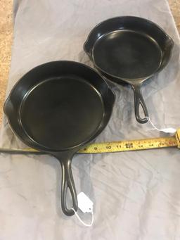 Victor #7 and #8 Cast Iron Skillets, selling times the money