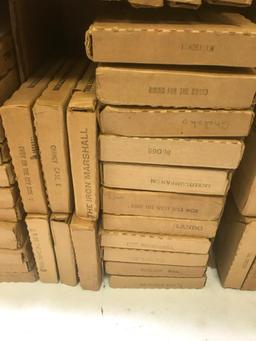 121 Louis Lamour Book Set, all in the mailing boxes as sent from the book club