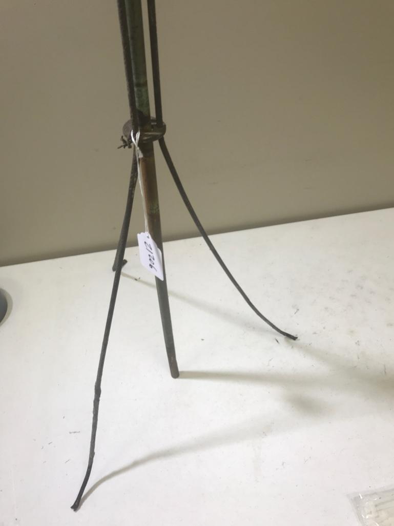 Lightning rod with stand, 47 inches tall