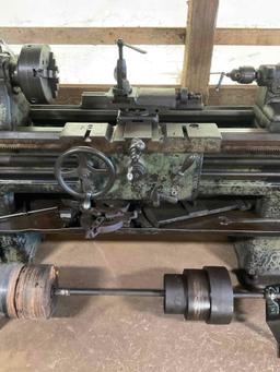 (19015)- Oliver Machine Co. 36 inc metal lathe, power unit