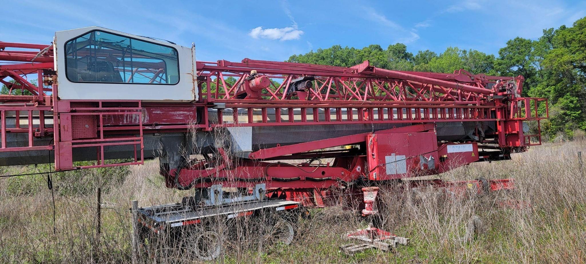 Potain Crane HDT80, and Nelson Dolly model CB-20P Boom Dolly, (Located in Fanning Springs Florida)