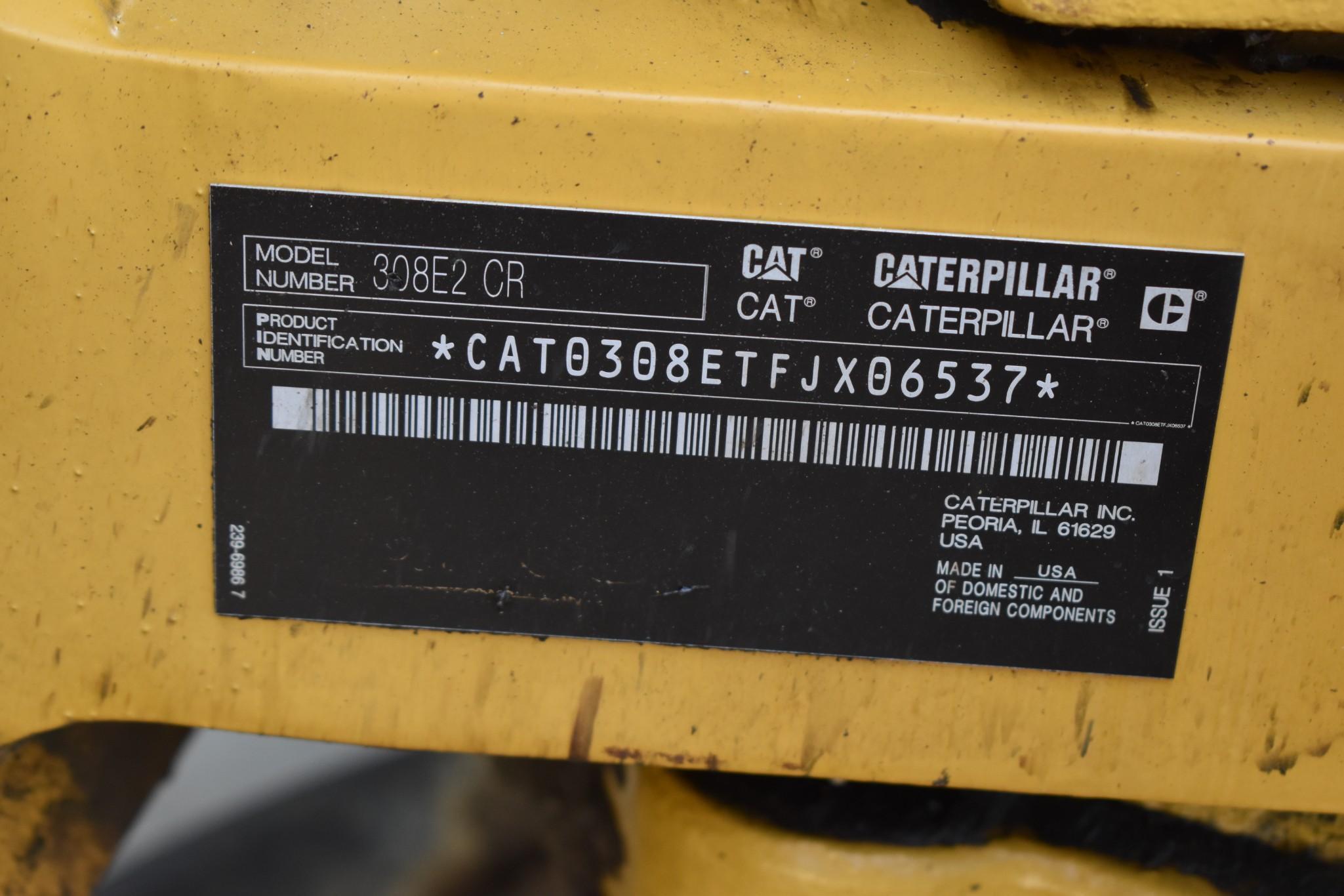 (INV50014) Cat Model 308 E2 CR Mini Excavator