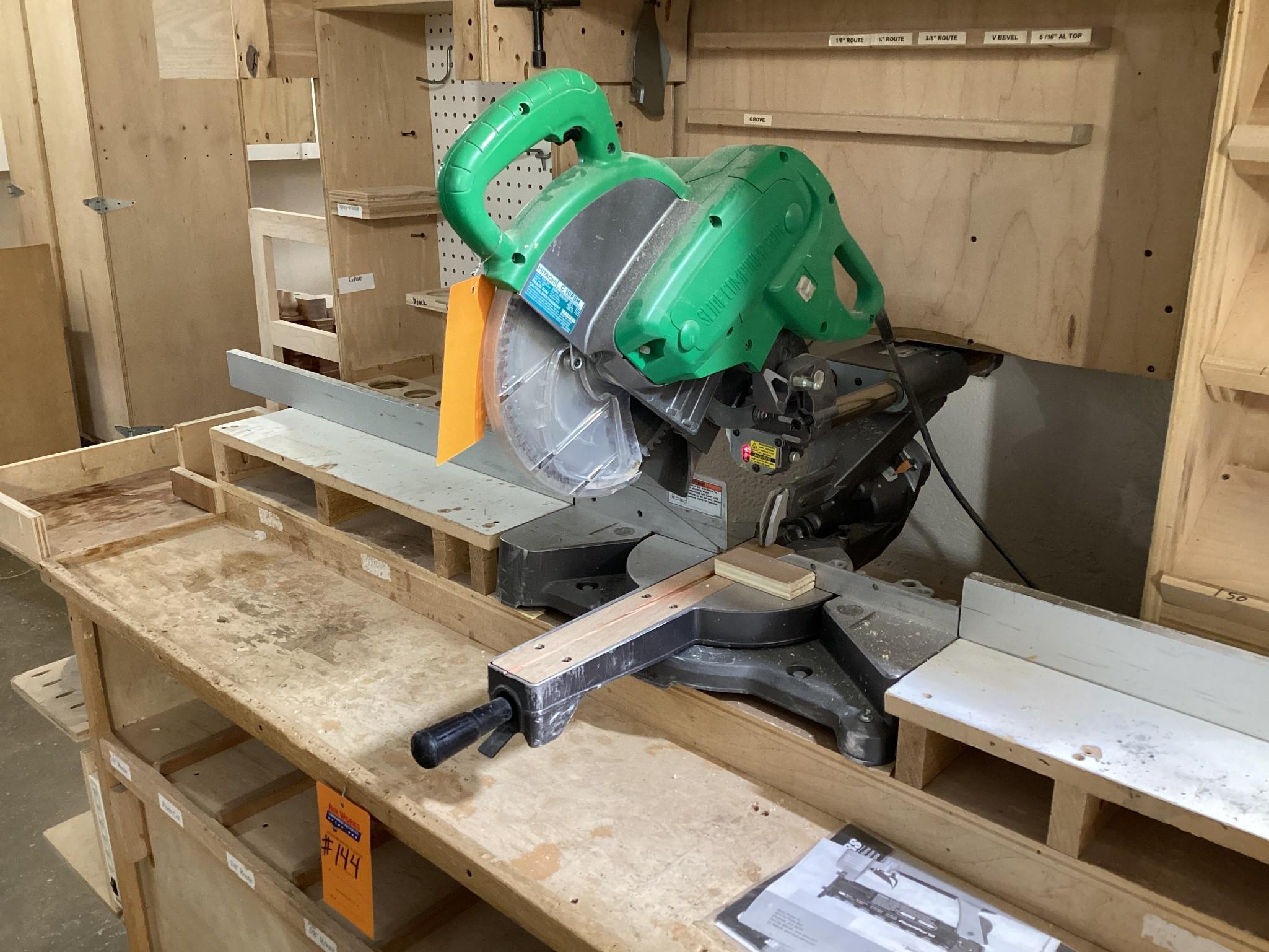 Hitachi C 10FSH 10" Sliding Compound Miter Saw, 120 Volt, In Excellent Working Condition